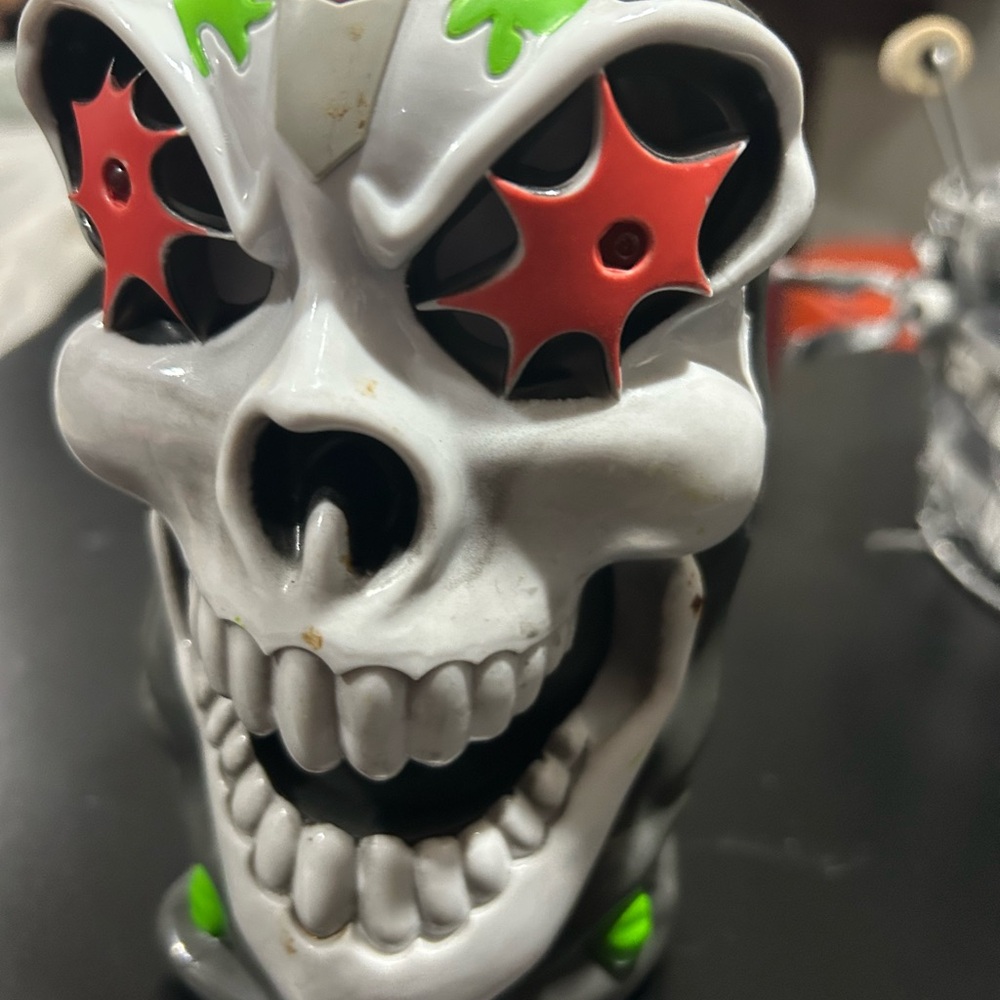 Gravedigger Mug with Red and Green Accents
